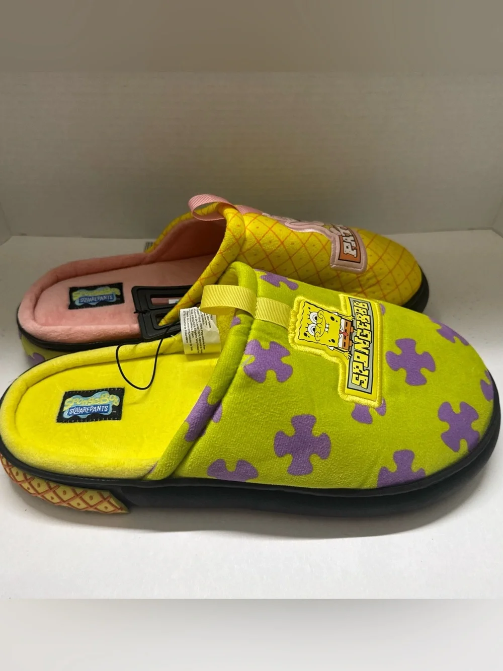 SpongeBob SquarePants & Patrick Star Men's Bounce Scuff Slippers Ground Up 13/14